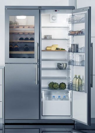 Fridge With Built-In Wine Cooler Section