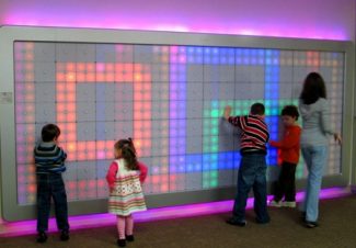Giant Interactive LED Wall: Supersized LiteBrite