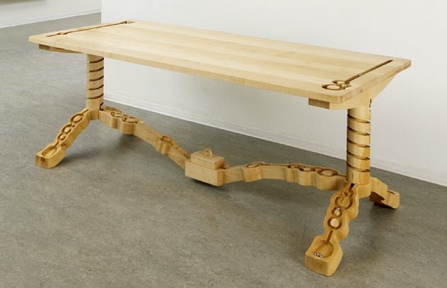 marbelous marble track table