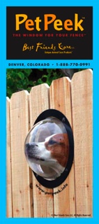 Pet Peek Fence Window for Dogs