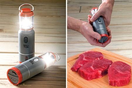 LED Lantern Salt and Pepper Shakers