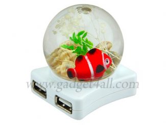 Crystal Ball USB Hub with Fishtank Top