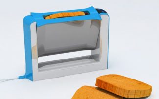 Flip Toaster Keeps Your Hands from Getting Toasted