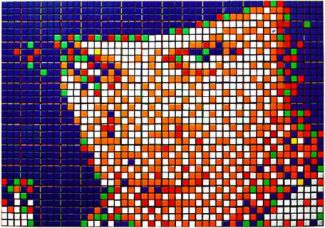 Rubiks Cube Pixel Artwork