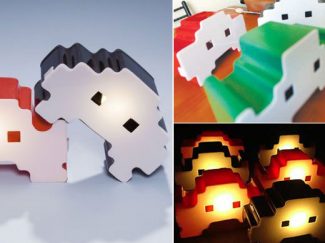 Space Invaders Knockoff Lamps