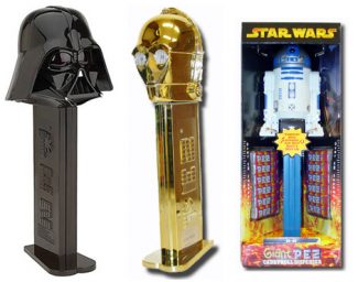 Star Wars Giant Light Up Music Playing Pez Dispensers