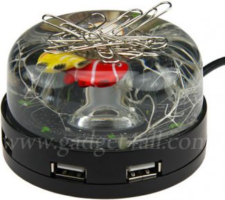 USB Hub Fishtank with Magnetic Paperclip Holder Top