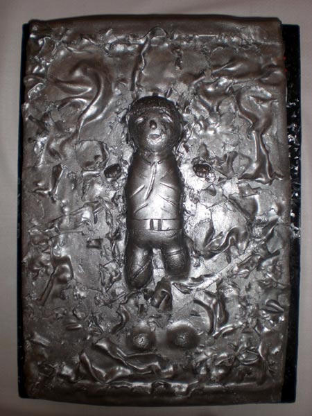 Han Solo frozen in Carbonite in a Cake