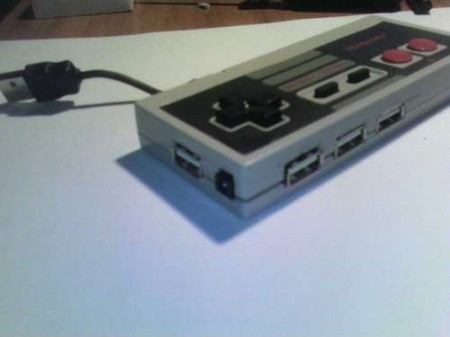 NES Controller Modded to be a 4 Port USB Hub