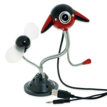 UFO Webcam has both a Fan and Microphone