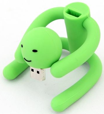 Flexible Green Man USB Drive