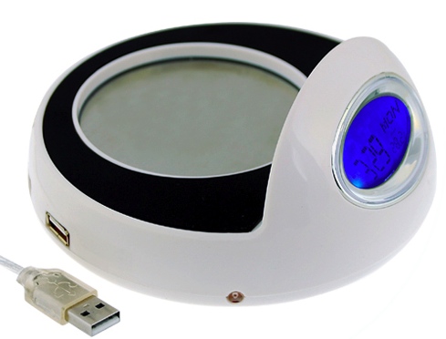 USB Cupwarmer Hub and Clock