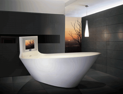 Karim Rashid Designed TV Bathtub