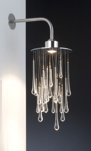 A Lamp That Looks Like a Shower of Water Droplets