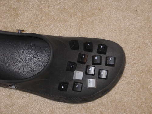 Putting Keyboard Keys on Crocs is NOT an Improvement