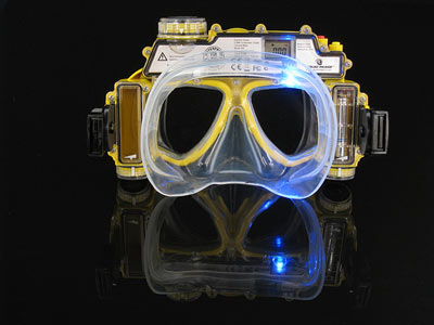 Underwater Video Camera Swimming on Video Swim Mask Back Take Underwater Video With A Video Swim Mask