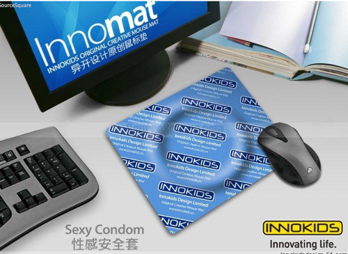 Condom Wrapper Mousepad Won't Protect You From Viruses