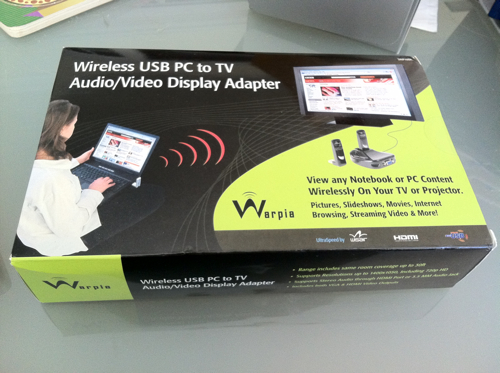 Gadget Giveaway: Warpia Wireless USB PC to TV Display Adapter