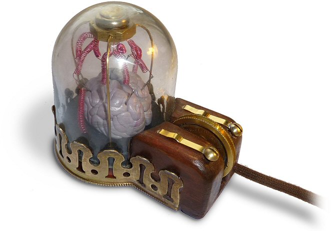 Brains in a Jar Steampunk Computer Mouse