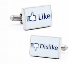 Facebook Like Dislike Cufflinks