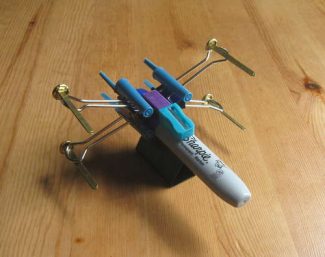Build an X-Wing Fighter from Desk Supplies
