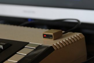 Miniature Atari 810 on a Scale Model Disk Drive