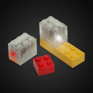 Motion Activated Light-Up Lego Bricks