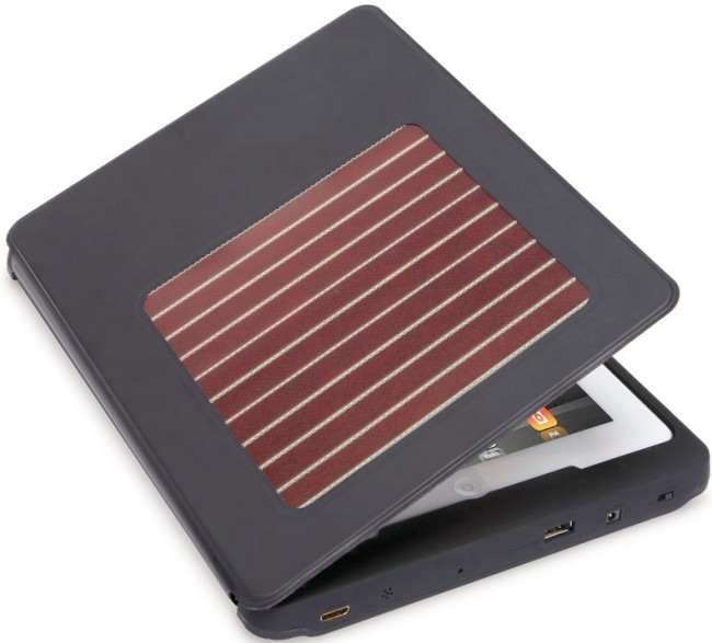 solar ipad case 650x587 Solar Charging iPad Case