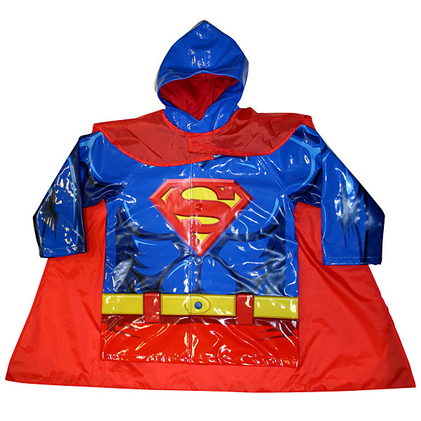 superhero raincoats superman Superhero Raincoats for Kids