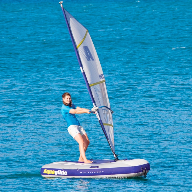 aquaglide windsurfer Aquaglide Inflatable Windsurfer, Sailboat, Towable and Kayak