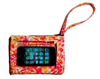 Purse with a Clear iPhone Outer Pocket