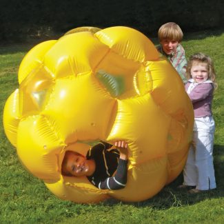 Kid Piloted Inflatable Rolling Honeycomb