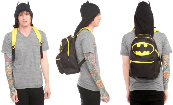 batman hoodie backpack Batman Hooded Backpack