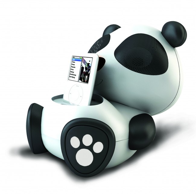 panda ipod dock 650x642 Electric Friends Animal iPod Speaker Docks