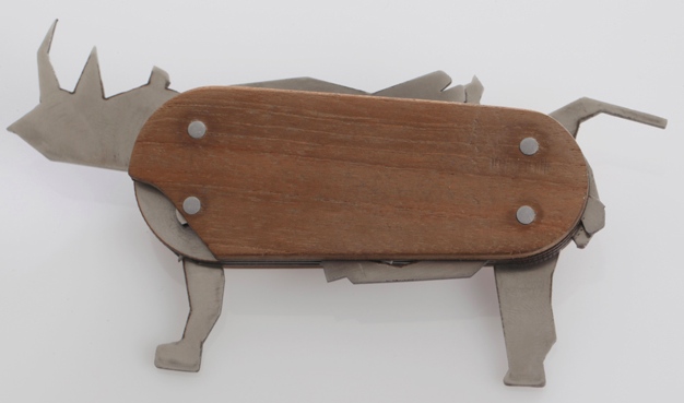 rhino Animals Swiss Army Pocket Knife