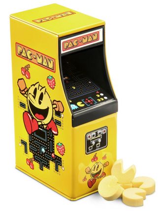 Pac-Man Candy in an Arcade Cabinet Tin