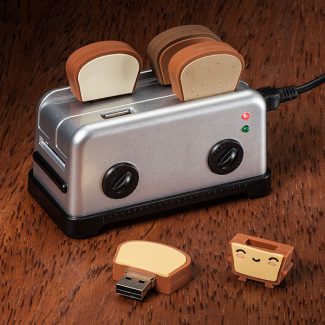 USB Toaster Hub with Toast Flash Drives