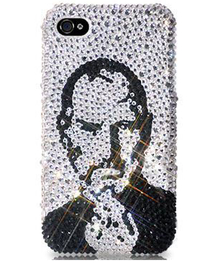 Steve Jobs Swarovski Crystal Covered iPhone 5 Case