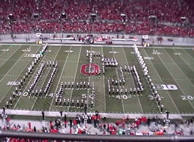 band tetris Ohio State University Marching Band Video Game Routine