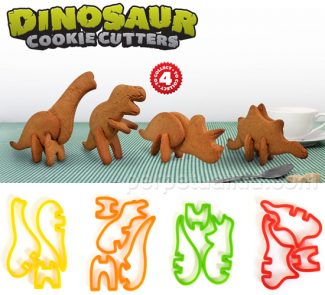 3-D Dinosaur Cookie Cutters
