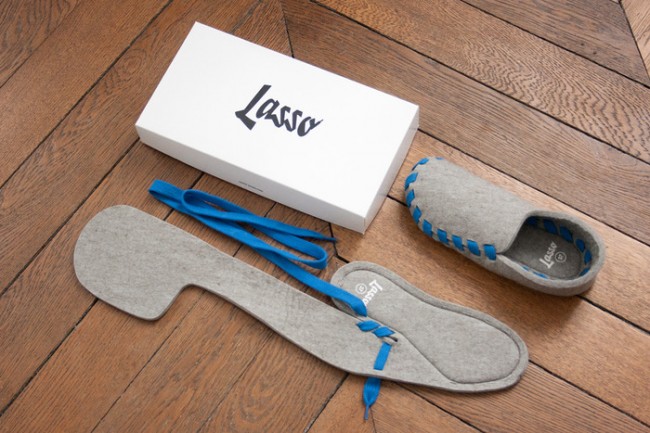 lasso flat pack shoes 650x433 Lasso: Flat Packed Shoes