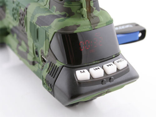helicopter radio side Camouflage Helicopter Audio Player