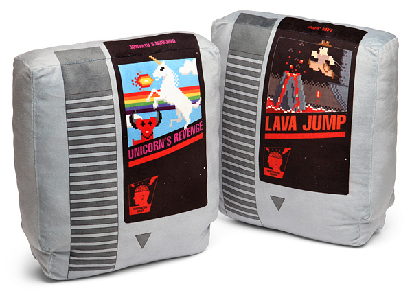 nintendo cartridge pillows Retro Nintendo Cartridge Pillow Set