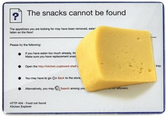 Error 404 Snack Tray: Food Not Found
