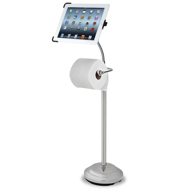 ipad tp stand iPad Holding Toilet Paper Stand