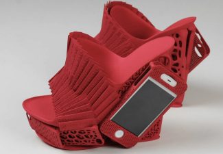 iPhone Holding High Heel Shoe