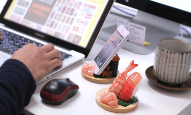 iphone sushi stand Food Stands for Smartphones