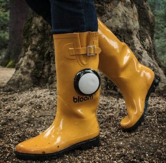 Rain Boots with a Bluetooth Speaker