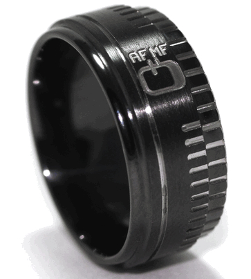 camera lens ring A Few Cool Wedding Rings