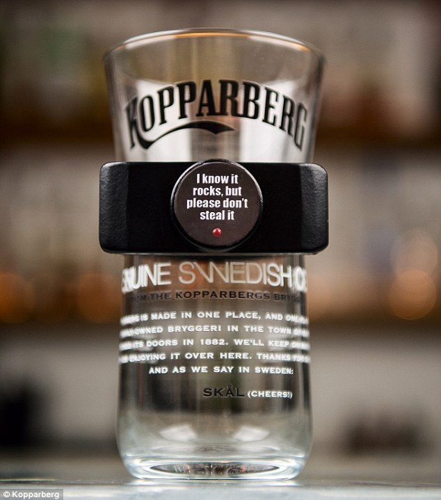 kopparberg pint glass You Cant Steal these Exploding Ink Pint Glasses